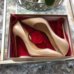 Christian Louboutin Nude Leather So Kate
